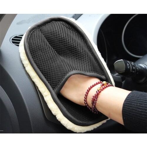 Car Wash Car Cleaning Wool Soft Car Washing Gloves Microfiber Towel Car Cleaning Brush Motorcycle Washer Care Car Accessories