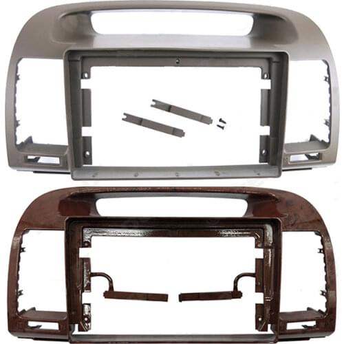 Car Fascias Navigation Fascia Dash Frame Kit For 9" Android Multimedia Player For Camry 2001 2002 2003 2004 2005 2006