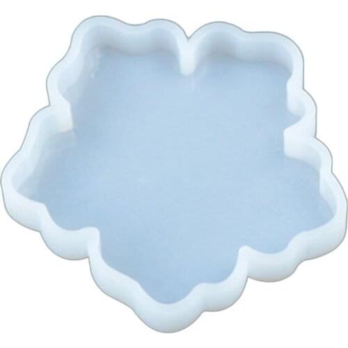 Crystal Epoxy Resin Mold Flower Coaster Casting Mould Handmade DIY Crafts Silicone Making Tool
