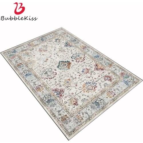 Bubble Kiss Large Rugs Bohemian Light Color Ethnic Style Living Room Bedroom Bedside Carpet Area Rugs for Living Room Home Decor