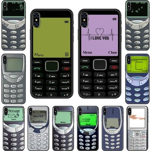 Old Brand Nokias Phone case For iphone 4 4s 5 5S SE 5C 6 6S 7 8 plus X XS XR 11 PRO MAX 2020 black art funda pretty prime soft