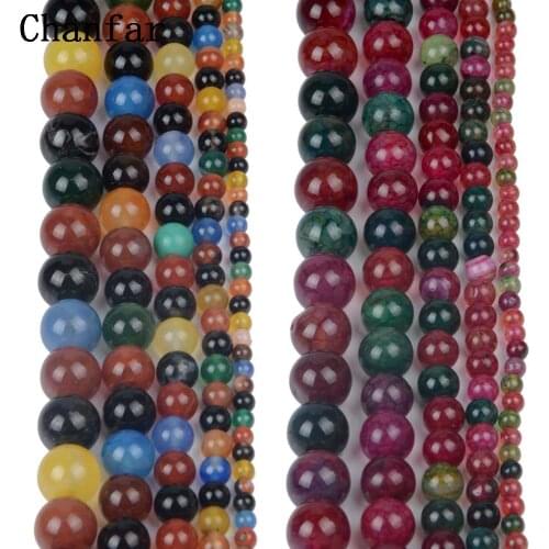 Colorful Beads Natural Stone Women Jewelry Fashion Making Loose Beads