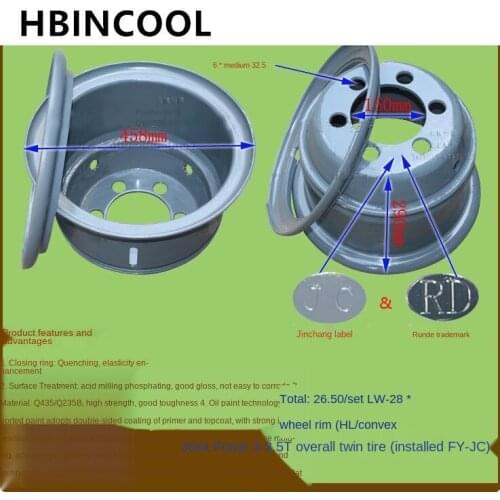 For Forklift rim / fork wheel rim /Fork wheel mesh 28*9-15S-HL-FY for Heli forklift 3-3.5T twin tires High quality accessories