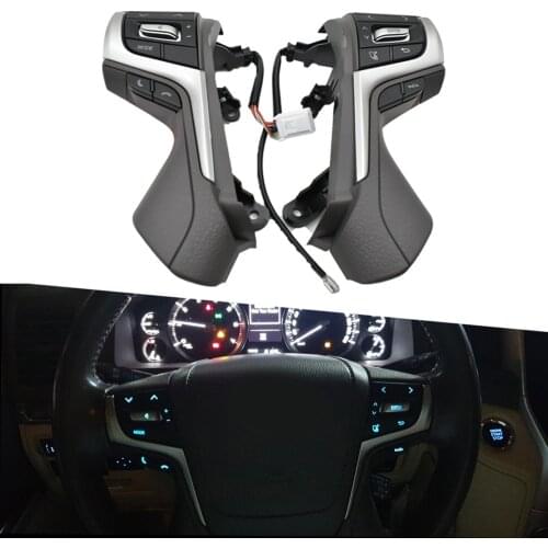 For T oyota Land Cruiser Prado 2018 Multi-function steering wheel button Bluetooth phone music control LH+RH