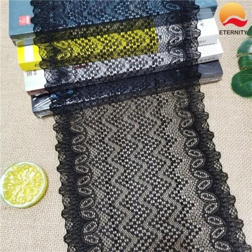 19CM Elastic White Lace Fabric for wedding decoration Sewing Material Accessories Used On Sewing Underwear And Clothes E1117