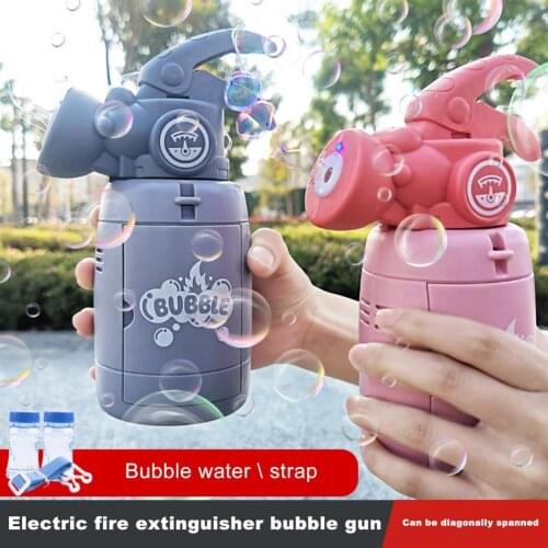 Colorful Daily Extinguisher Bubble Blowing Machine Musical Soap Bubble Toy Beautiful for Children