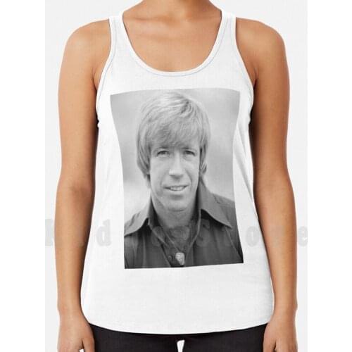 Chuck Norris As A Young Man Tank Tops Vest 100% Cotton Chuck Norris Chuck Norris Ranger Texas Tiles Texas Ranger