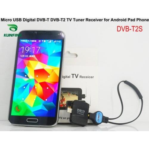 Micro USB Digital DVB-T DVB-T2 TV Tuner Receiver for Android Phone and Pad