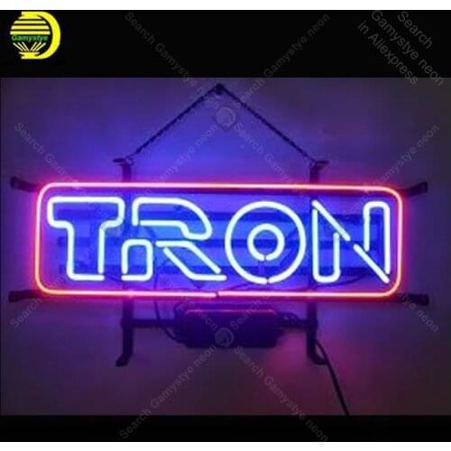 Neon light Signs TRON Game Room Neon Bulbs sign Lamp Handcraft restaurant display C LOGO neon Letrero Neons enseigne lumine