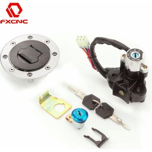 Motorcycle Ignition Switch Gas Cap Fuel Tank Cover Seat Lock Key Set For Suzuki SV650 SV 650 1999-2007 Accessories