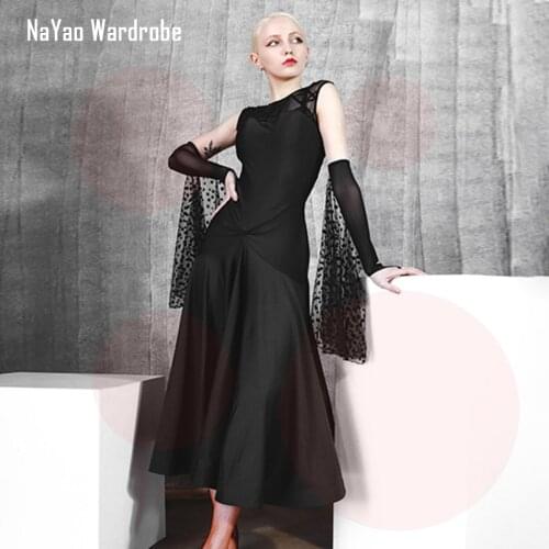 2021 New TL692 Bare Back Latin Dance Dress Women Dress With Armwear for Ballroom Samba Tango Chacha Dancing Performamnce