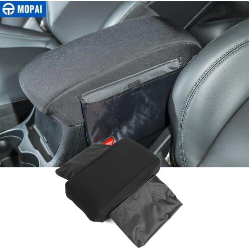 MOPAI Armrests for Jeep Cherokee 2014+ Car Front Seat Armrest Box Pad Cover Storage Bag for Jeep Cherokee 2014+ Car Accessories