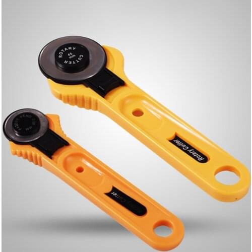 Rotary Cutter 28/45mm Patchwork Roller Wheel Round Knife Cloth Fabric Cutter Tool Leather Paper Vinyl Strips Sewing Cutting Tool