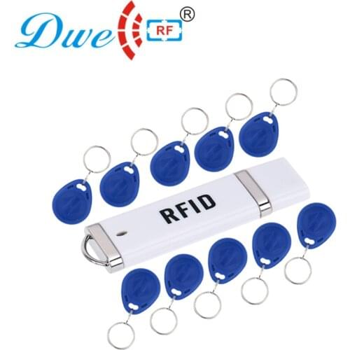 DWE CC RF Control card readers 5V EM id TK4100 portable rfid 125khz reader android usb with 10 tags free
