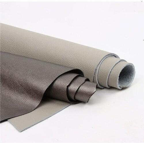 Silver Gray First Layer Cowhide Light Gray Cowhide Leather Sofa Car Seat Leather Fabric Luggage Leather