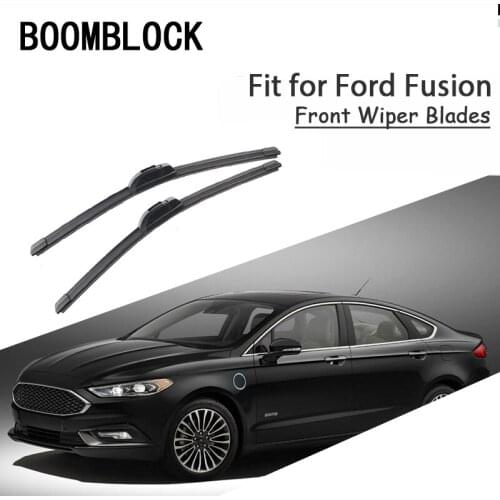 BOOMBLOCK 2PCS High Quality Front Windshield Wiper Blades For Ford Fusion USA Europe Model 2018-2012 Accessories