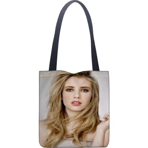 New Arrival Bag Emma Roberts Handbag Fashion Printing Soft Open Pocket Casual Tote Double shoulder Strap For Women Student