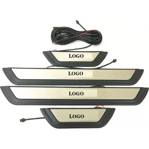 LED door sill protect scuff plate Welcome pedal For mazda CX-5 2017-2021 accessories illuminated door sills