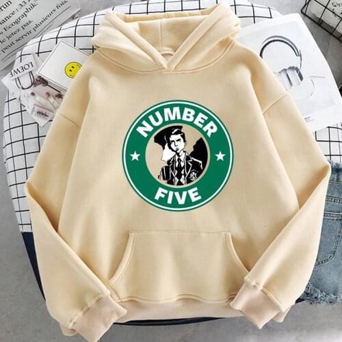 Hot TV series The Umbrella Academy Hoodies klaus Hooded New Harajuku Casual Unisex Streetwear Women Beige Hoody Sweatshirts