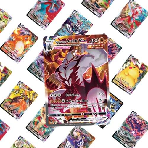 In Stock! Shining Cards GX EC 60-200pcs Pokemon Cards TEAM VMAX TAG Collection Trading TRAINER Card Game Trading Collection Toys