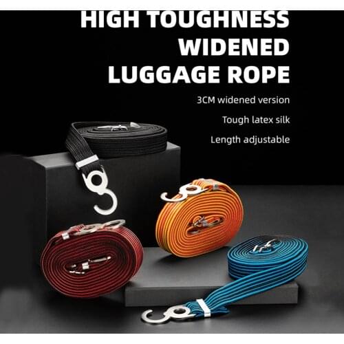 Cycling Luggage Stacking Binding Rope Mountain Bike Baggage Packing Elastic Cord Strap Fixed Band Hook Bicycle Accessories