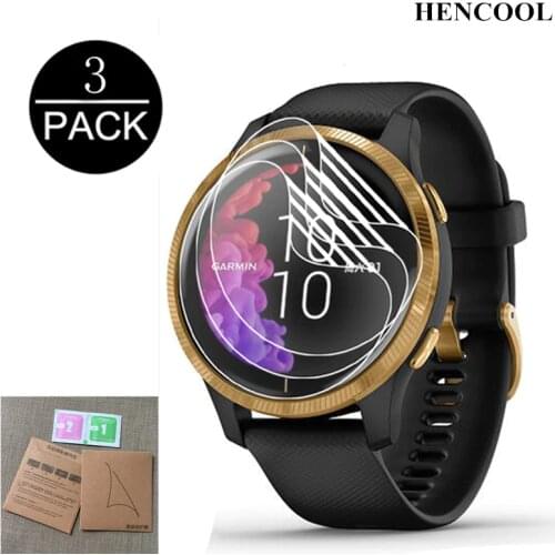 3pcs Soft TPU Screen Protector For Garmin Venu GPS Smart Watch Hydrogel Clear Guard Full Cover Water-proof Film For Garmin Venu