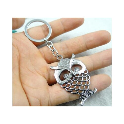 1Pcswholesale Alloy key owl carving key chain car pendant key Accessories chain free shipping A22
