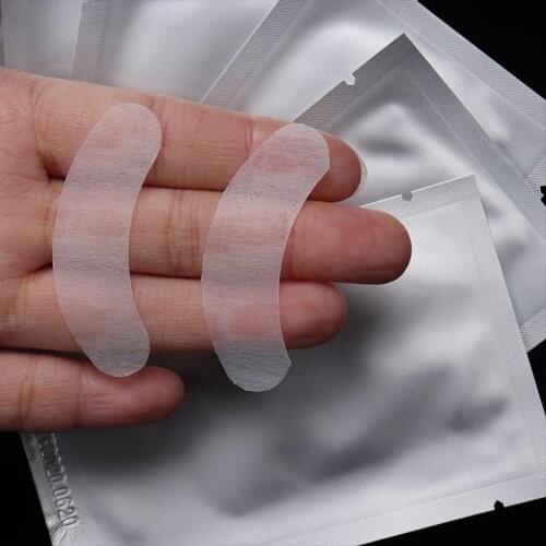 15packs 30pairs Thin Gel Eyelash Patch Flexible Silver Pack Lint Gel Under Special Eye Pad Patch Collagen Hyaluronic Eye Pads