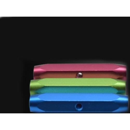 2pcs H12x50x2M6 Double-Head Threaded Aluminum Handle One-Piece Hexagonal Positioning Pin Standard Parts Automobile Inspection