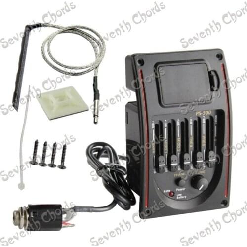 5-Bands Acoustic Guitar Preamp Amplifier Equalizer Piezo Pickup guitar accessories