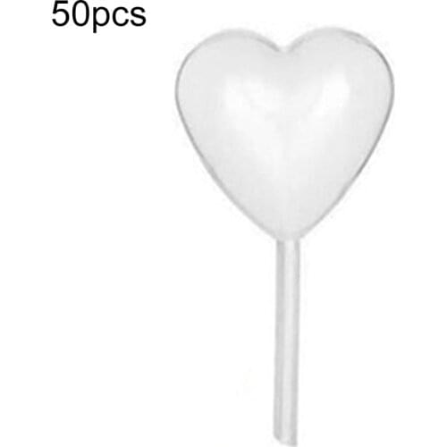 50Pcs/lot 4ml Heart Shape Disposable Plastic Transfer Pipettes Pasteur Pipettes for Cupcakes Strawberries Chocolate Kitchen Tool