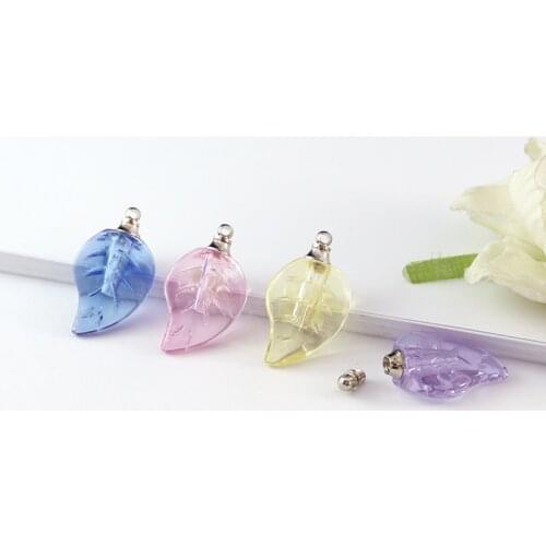 8PCS Crystal Vial Pendants Mini Glass Bottles Rice vials Screw Cap Necklace Perfume Bottle Rice Charms DIY Name on Rice Art