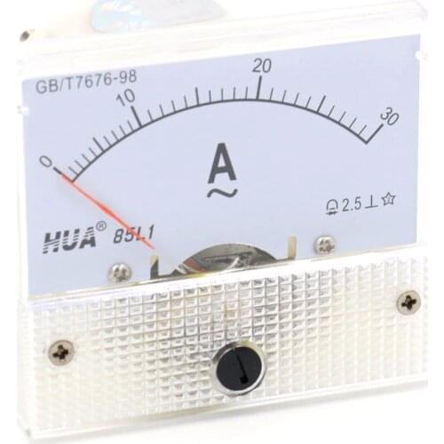AC Analog Meter Panel 0-30A AMP Current Ammeters 85L1 0-30A Gauge