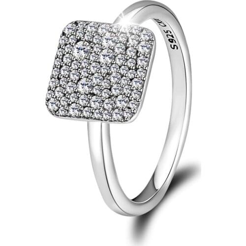 Timeless Elegance Rings 100% 925 Sterling Silver Jewelry Free Shipping