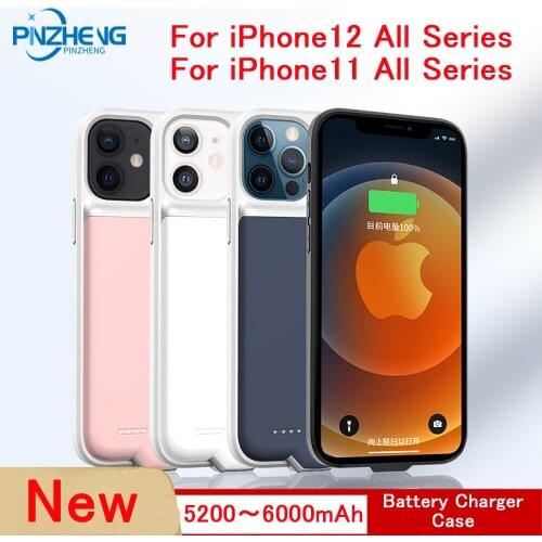 Battery Charger Case For iPhone 11 Case 12 Mini Pro Max Charger Protective Case For iPhone XR Pro Max Battery Charger Cover