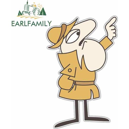 EARLFAMILY 13cm x 8.1cm for Inspector Clouseau Pink Panther Graphics Car Stickers and Decals Vinyl funny Bumper Motor Car Wrap