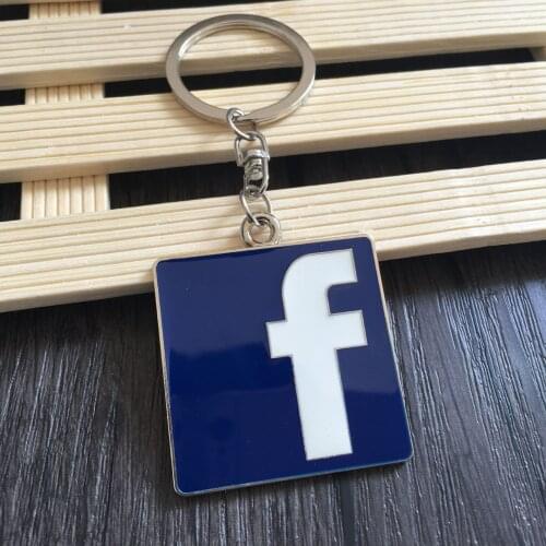 Facebook WhatsApp Badge Car styling Keychain For Volkswagen VW Polo Passat B5 B6 CC Golf 4 5 6 7 Touran T5 Tiguan Bora Scirocco