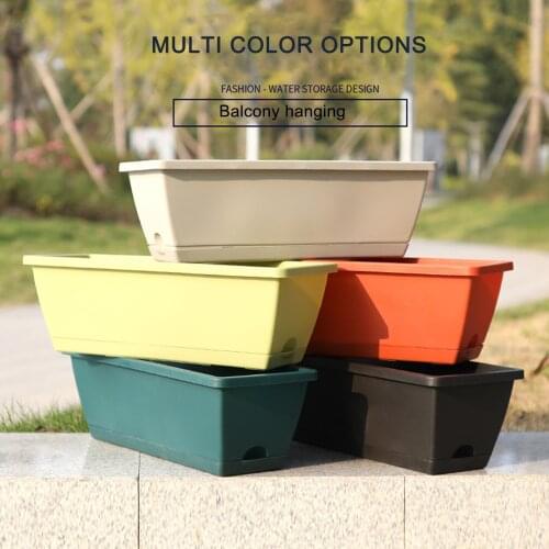 Plant Pot Gardening Supplies Pots Planters Multiple Drainage Holes High Quality Eco Friendly Extensive Use Plastic Window Boxes