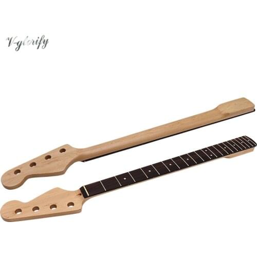 PB 4 string electic bass guitar neck Canada maple wood matte finish 21 frets technical wood fingerboard jumbo guitar neck
