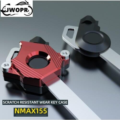 JWOPR Motorcycle key protective shell key head decoration modification accessories For Yamaha NMAX155 metal decorative shell