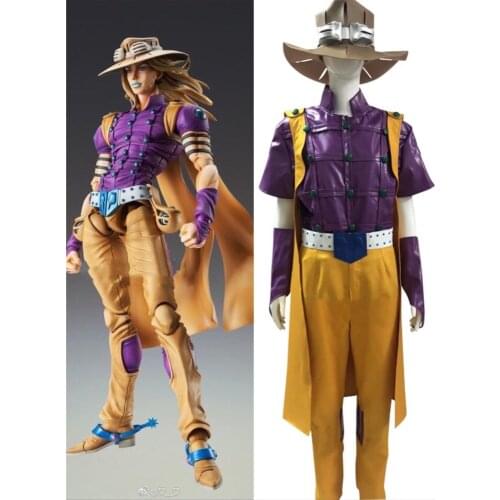 Anime JoJos Bizarre Adventure Steel Ball Run Gyro Julius Caesar Zeppeli Halloween Cosplay Costume custom made