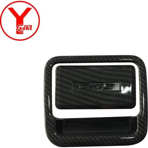 Carbon fiber passenger seat door handle bowl cover For mazda cx5 cx-5 2017 2018 ABS Interior car parts auto accessories YCSUNZ