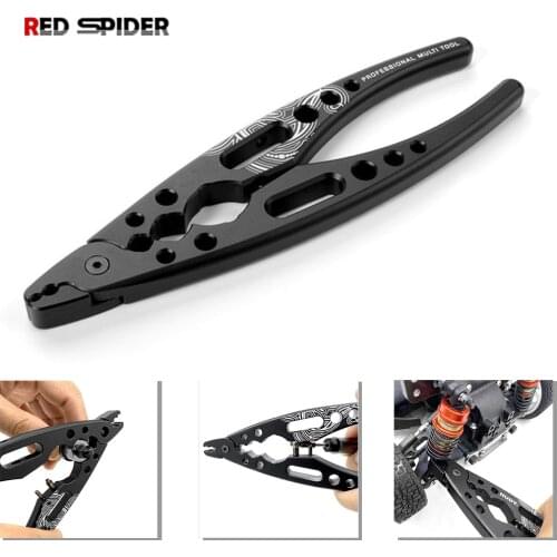 1pcs Metal Shock Absorber Pliers Rod Ball Clamp Multi-function Tool for RC Model 1/8 1/10 RC Car Crawler