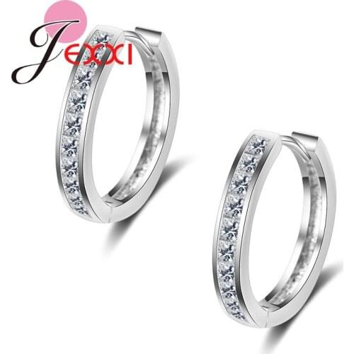 Fashion Silver Big Hoop Earrings New Simple Elegant Earrings For Women Hot Sale High Quality Fine Party Jewelry