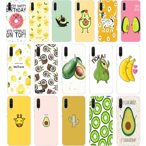 071FG Cute Avocado Food Pattern Soft Silicone Tpu Cover phone Case for xiaomi redmi 9 9A Note 9 9s Pro MI 9 9T SE Lite
