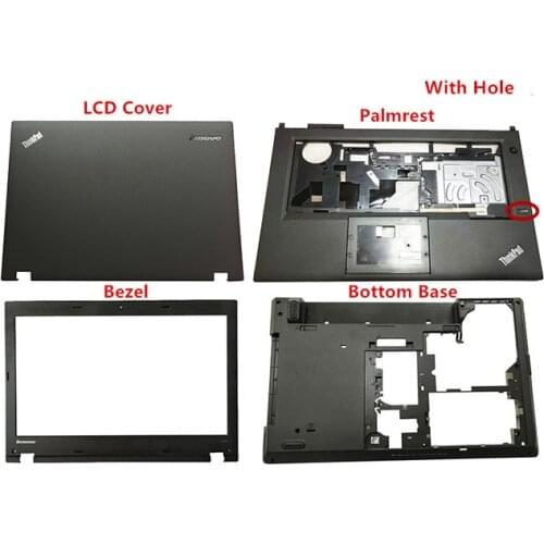 New Original For Lenovo Thinkpad L440 LCD Rear Top Lid Back Cover / Bezel /Palmrest W/Fingerprint /Bottom Base 04X4804 04X4815