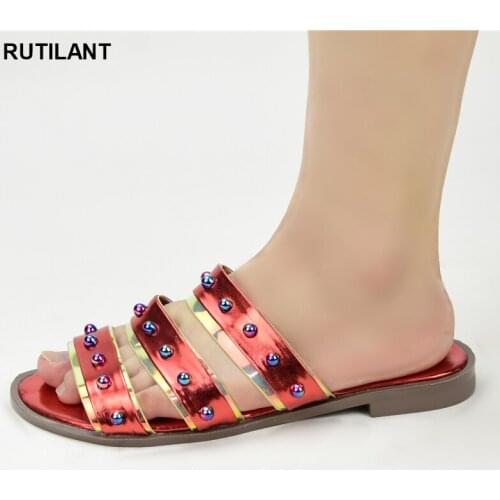 New Fashion Nigerian Women Wedding Shoes Decorated with Rhinestone High Quality Low Heels Women Pumps Slip on Elegant Party Shoe