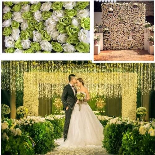 Wholesale 30pcs/lot Artificial silk rose flower wall wedding background lawn/pillar flower road lead home market decorations