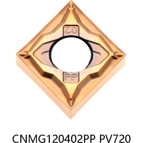 Original CNMG120402 PP CNMG120402PP PV720 Carbide Turning Inserts CNMG 120402 Lathe Cutter 10pcs/box