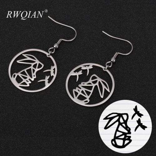 Personalized Stainless Steel Earrings Custom Drawing Graffiti Earring Custom Your Design Logo Women Charm Bridesmai Jewelry